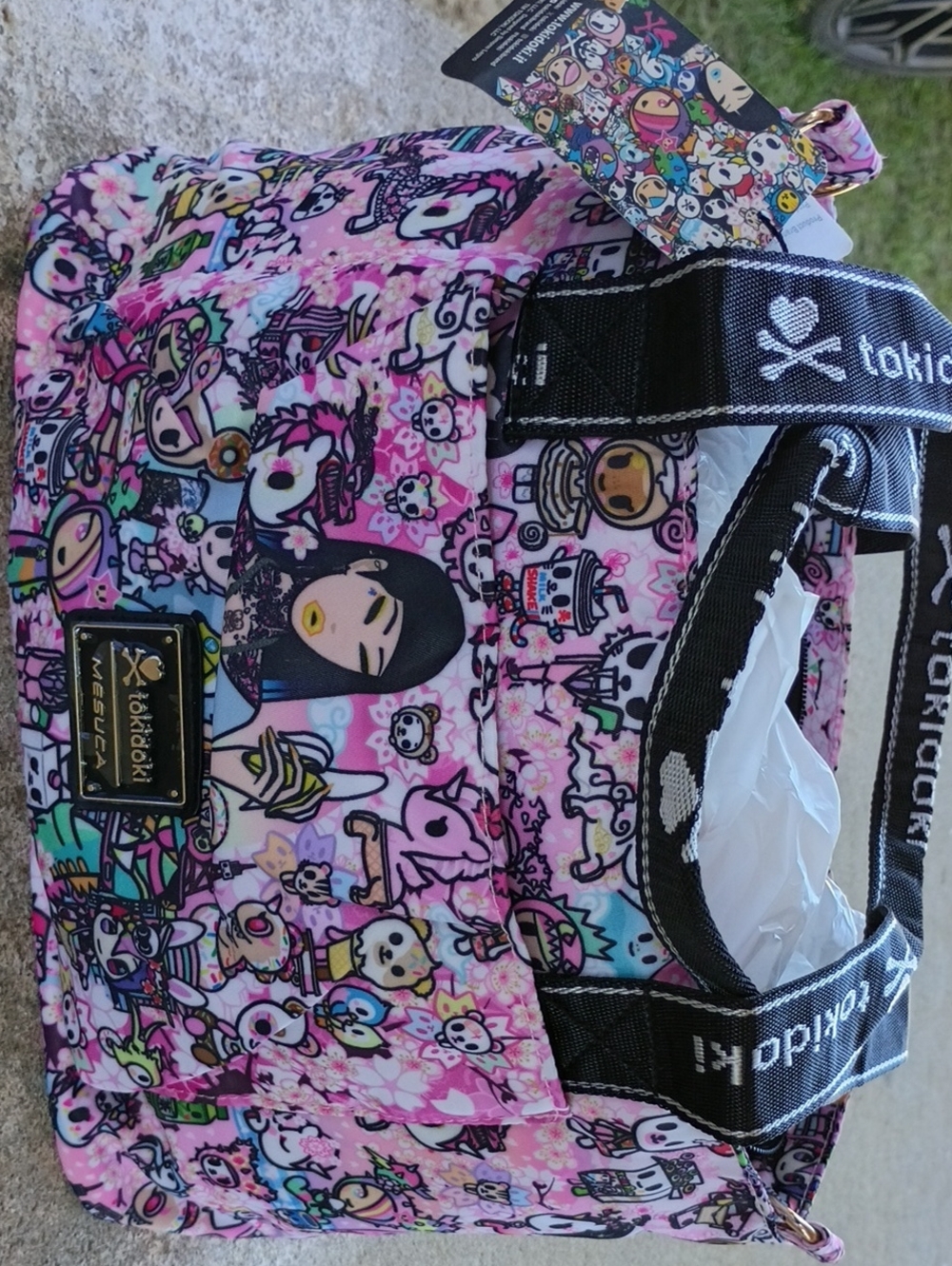 tokidoki Pink Multi-Character Quilted Tote Bag